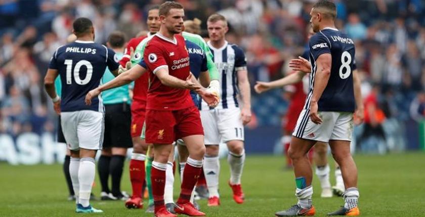  ليفربول يسقط في فخ التعادل أمام وست بروميتش
