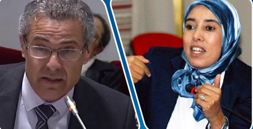 مشادات كلامية بين البرلمانية ماء العينين والوزير بن عبد القادر