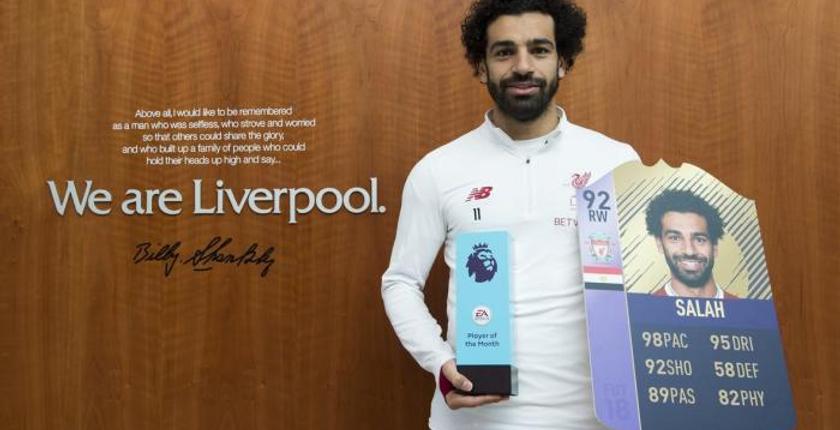 للمرة الثانية..الفرعون المصري محمد صلاح يتوج بجائزة  لاعب الشهر في البريمييرليغ