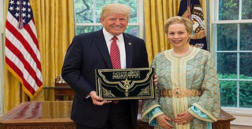 الرئيس الأمريكي ترامب يشيد بجهود جلالة الملك في مكافحة التطرف