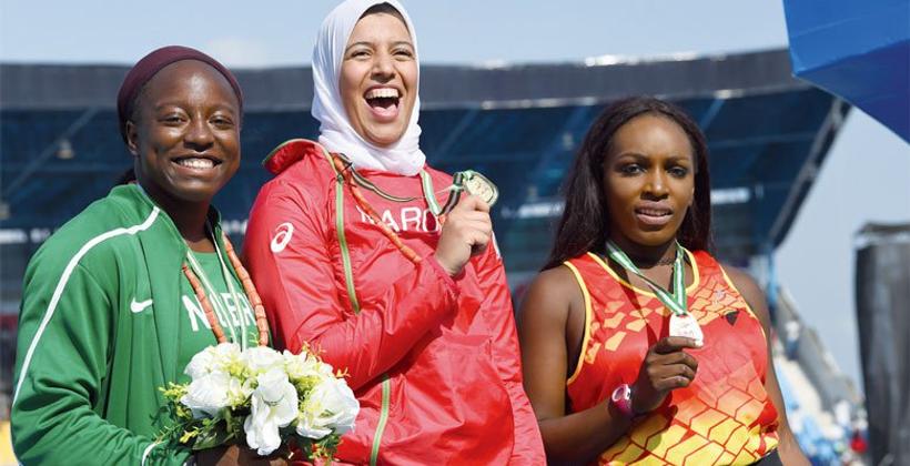 Championnats d'Afrique seniors : la Marocaine Soukaina Zakour décroche l'or du lancer du marteau