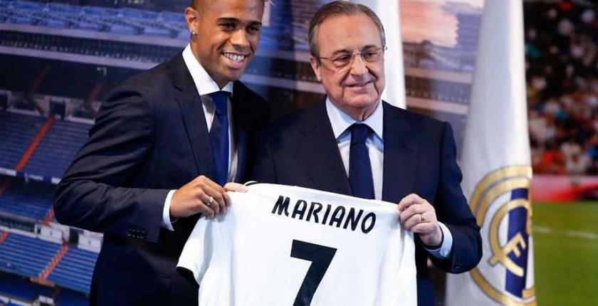 ماريانو دياز يرتدي قميص كريستيانو رونالدو في ريال مدريد