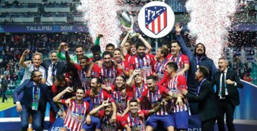 أتلتيكو مدريد يهزم الريال برباعية ويتوج بطلا لكأس السوبر الأوروبي