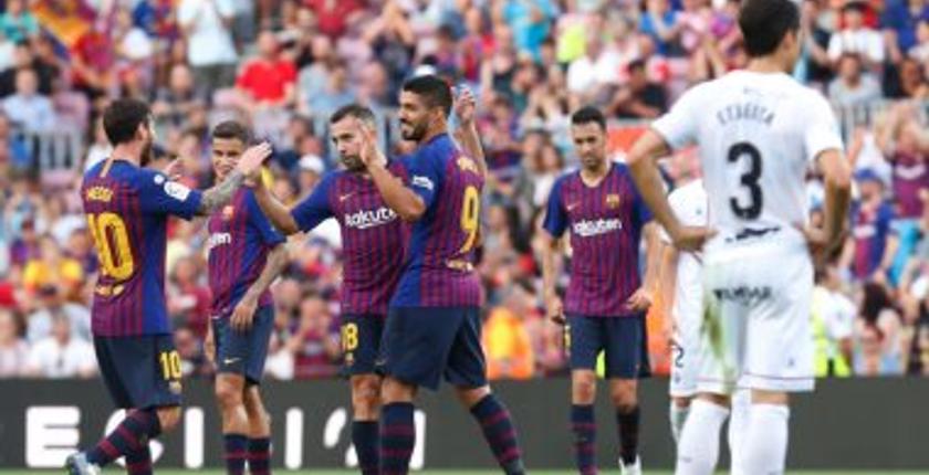 برشلونة ينتفض في وجه هويسكا  في مواجهة مثيرة