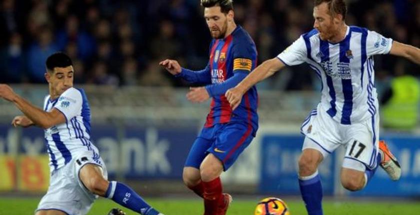 برشلونة يواجه سوسيداد لتأكيد الصدارة