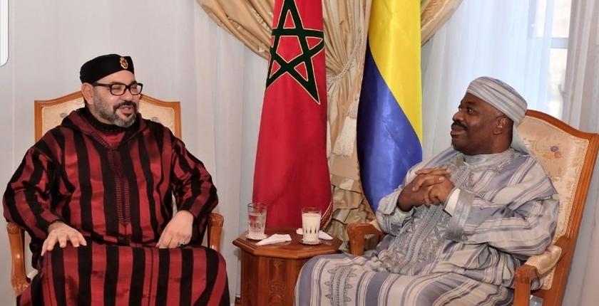جلالة الملك يزور الرئيس الغابوني بالمستشفى العسكري للرباط