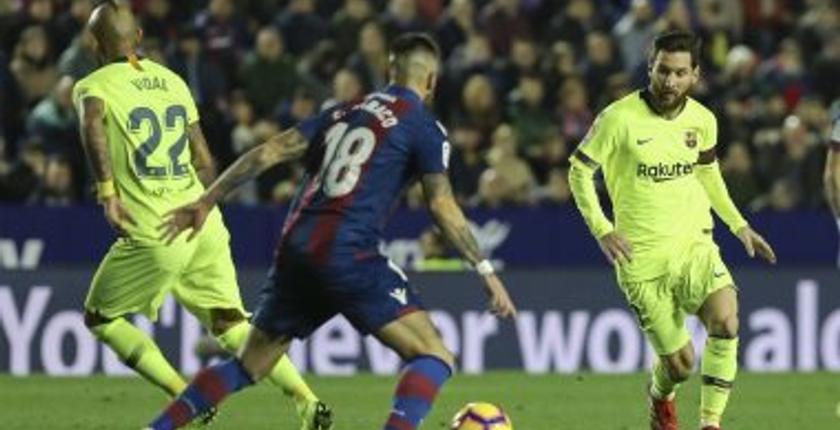 برشلونة يقسو على ليفانتي بخماسية ويواصل تصدره لليغا
