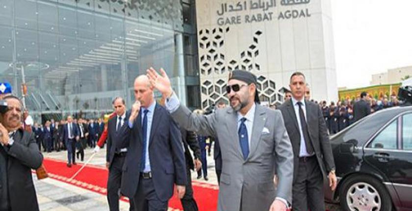 الرباط.. جلالة الملك محمد السادس يطلق مشاريع سككية كبرى بعد انطلاق "البراق"