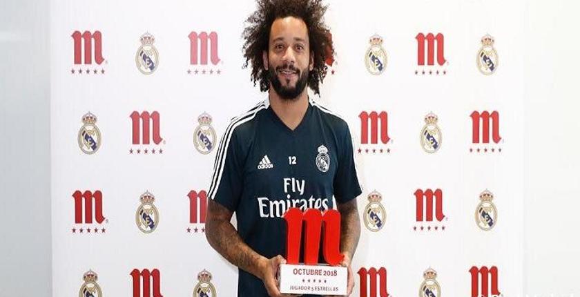 مارسيلو يتوج بجائزة أفضل لاعب في ريال مدريد خلال شهر أكتوبر