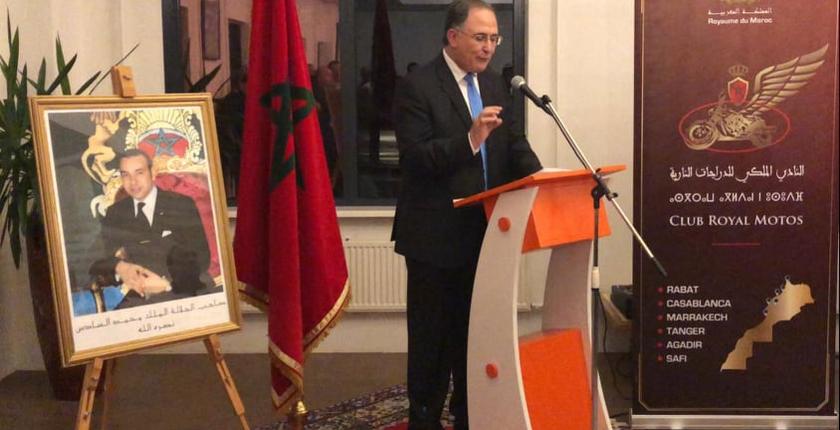  سفير المغرب بهولندا يكرم النادي الملكي للدراجات النارية 