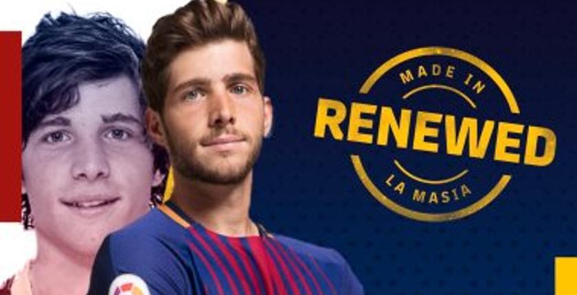 برشلونة يعلن تجديد عقد اللاعب سيرجي روبيرتو بشرط جزائي خيالي