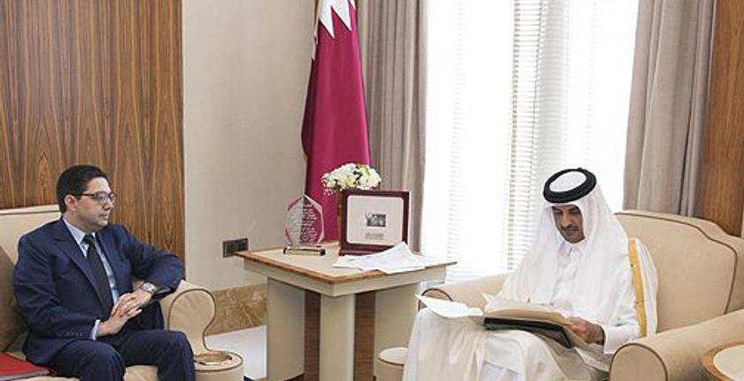 بوريطة يسلم رسالة خطية من جلالة الملك إلى أمير قطر