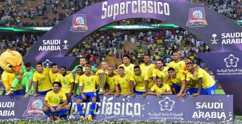 البرازيل تجتاز الارجنتين وتتوج بالبطولة الرباعية الودية