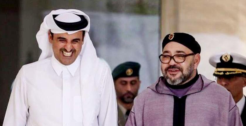أمير دولة قطر يهنئ جلالة الملك بمناسبة حلول شهر رمضان المبارك