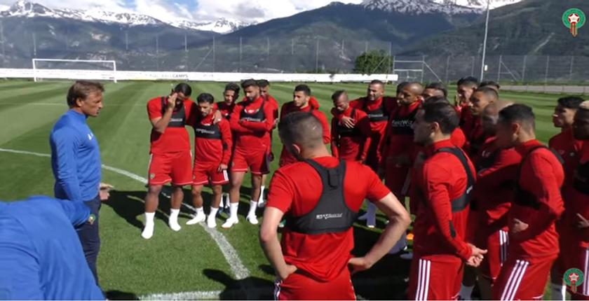 بالفيديو..."الأسود" في حصة تدريبية تأهبا لمواجهة أوكرانيا