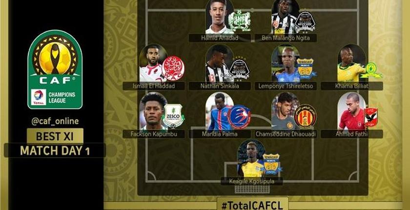 الودادي الحداد والجديدي أحداد ضمن التشكيل المثالي لـ"أبطال إفريقيا"