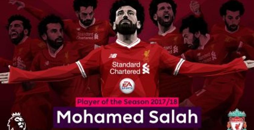 محمد صلاح يتوج بجائزة أحسن لاعب في الدوري الانجليزي