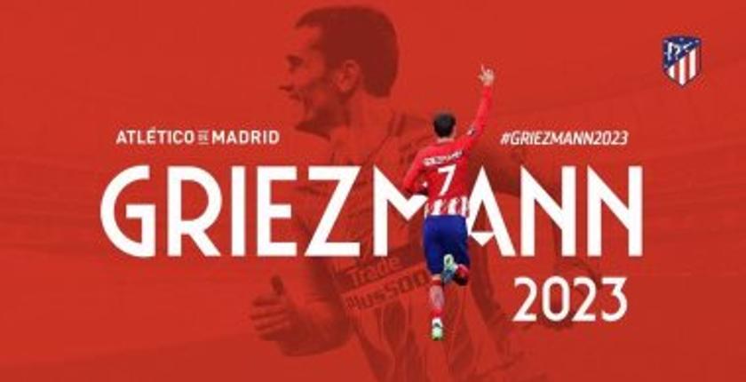 رسميا...غريزمان يجدد عقده مع أتلتيكو مدريد حتى عام 2023