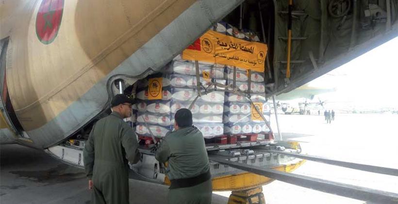 Arrivée en Jordanie du deuxième lot de l'aide humanitaire marocaine dédiée au peuple palestinien