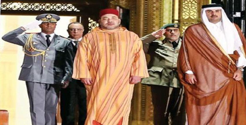 جلالة الملك يهنئ أمير قطر بمناسبة ذكرى توليه مقاليد الحكم